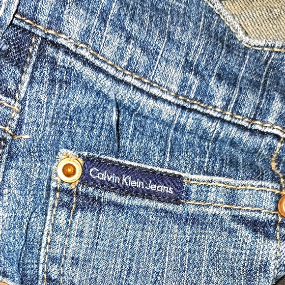 Y2K Calvin Klein Straight Leg Men's Jeans Size 38 - Picture 5 of 7